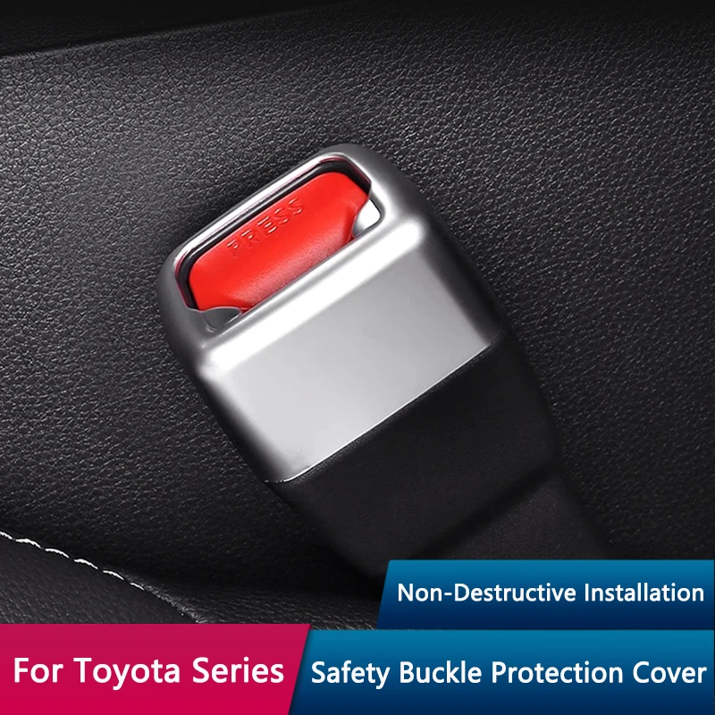 

QHCP Пряжка автомобильного ремня безопасности крышка ремня безопасности Защитные планки ABS для Toyota серии RAV4 Highlander Camry Sienna Venza Cross