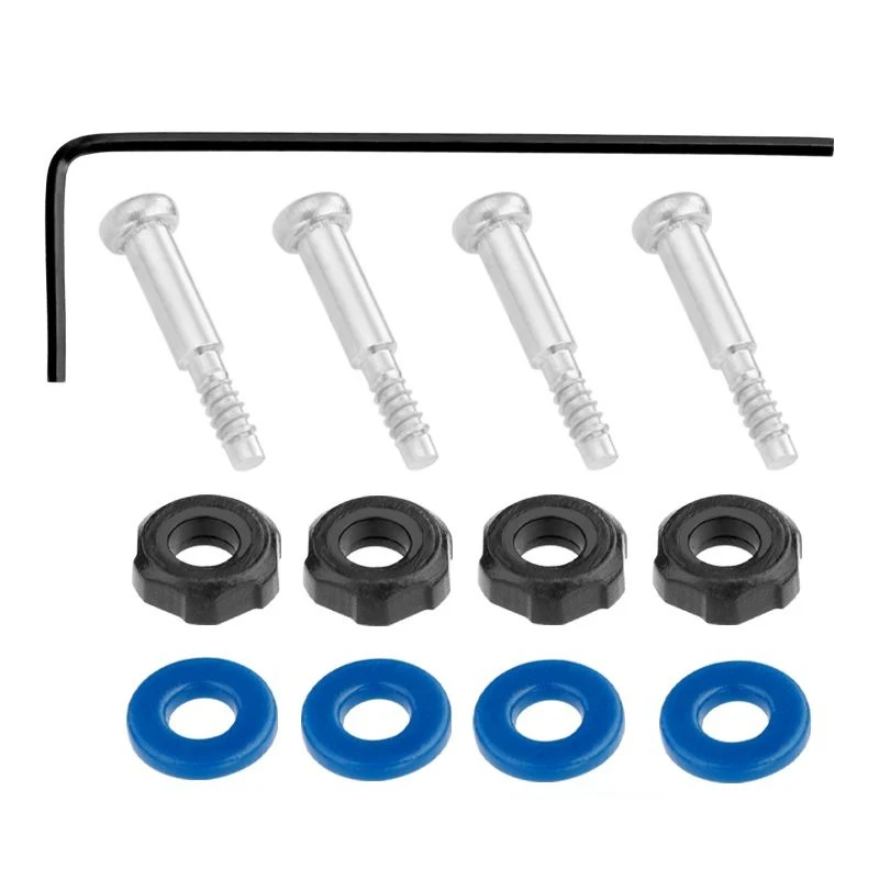 Casio Watch Screw Set with Gray, Blue, and Orange Rubber Rings