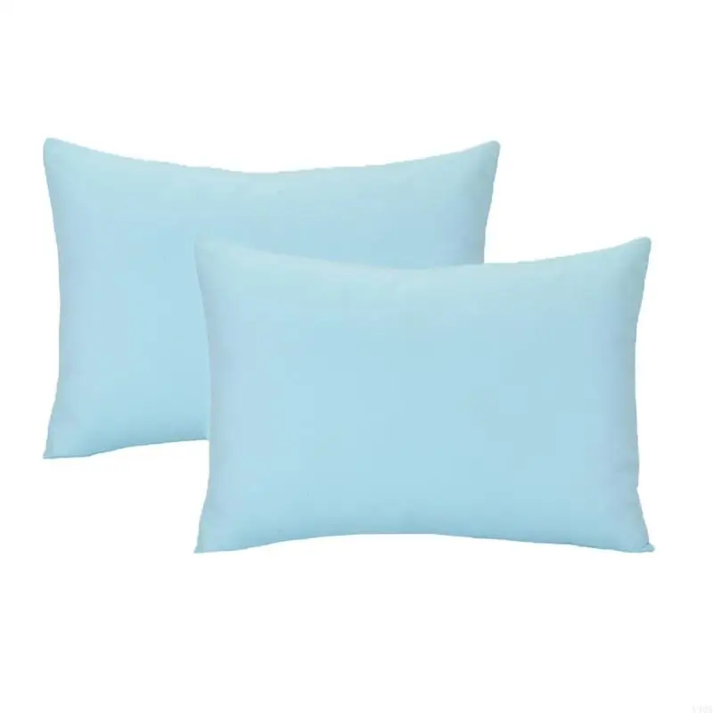 Y4QA Children Travel Pillow Cover 2pcs Breathable Microfiber Pillow Case Kids Bedding