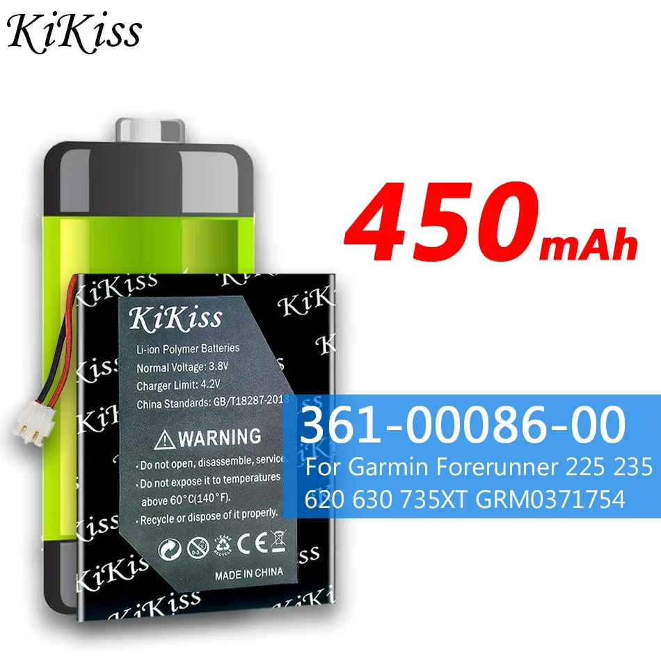 

Rechargeable Battery 361-00086-00 for Garmin Forerunner 225 235 620 630 735XT GRM0371754 GPS Sports Swatch Replacement Bateria