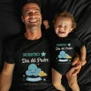 Father‘s Day Set Our First Father's Day Together I Love You Dad Pattern Print Family Matching Outfit Father's Day Party Clothing 1