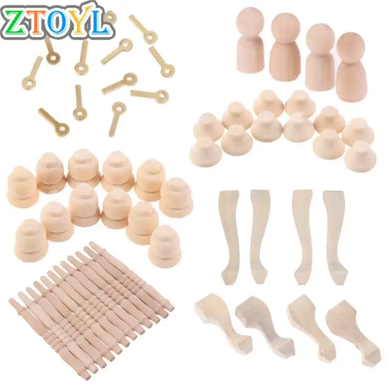 

1:12 DIY детали мебели для кукольного дома карманные шкафы ручной работы чайный столик ножки дивана мини Wainscot Украшение стен DIY аксессуары