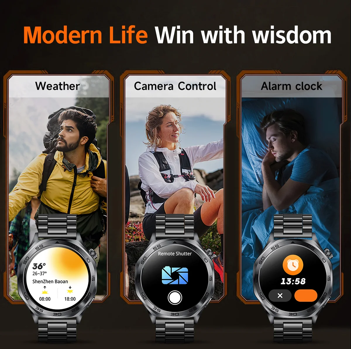 Smartwatch, quadrante personalizzabile, diverse modalità sportive, risposta/effettua chiamate, promemoria messaggi, adatto sia per uomini che per donne - immagine 5