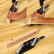 

6/8/10Mm Aluminium Deuvel Puncher Locator Houtbewerking Doweling Jig Gat Puncher Locator Verticale