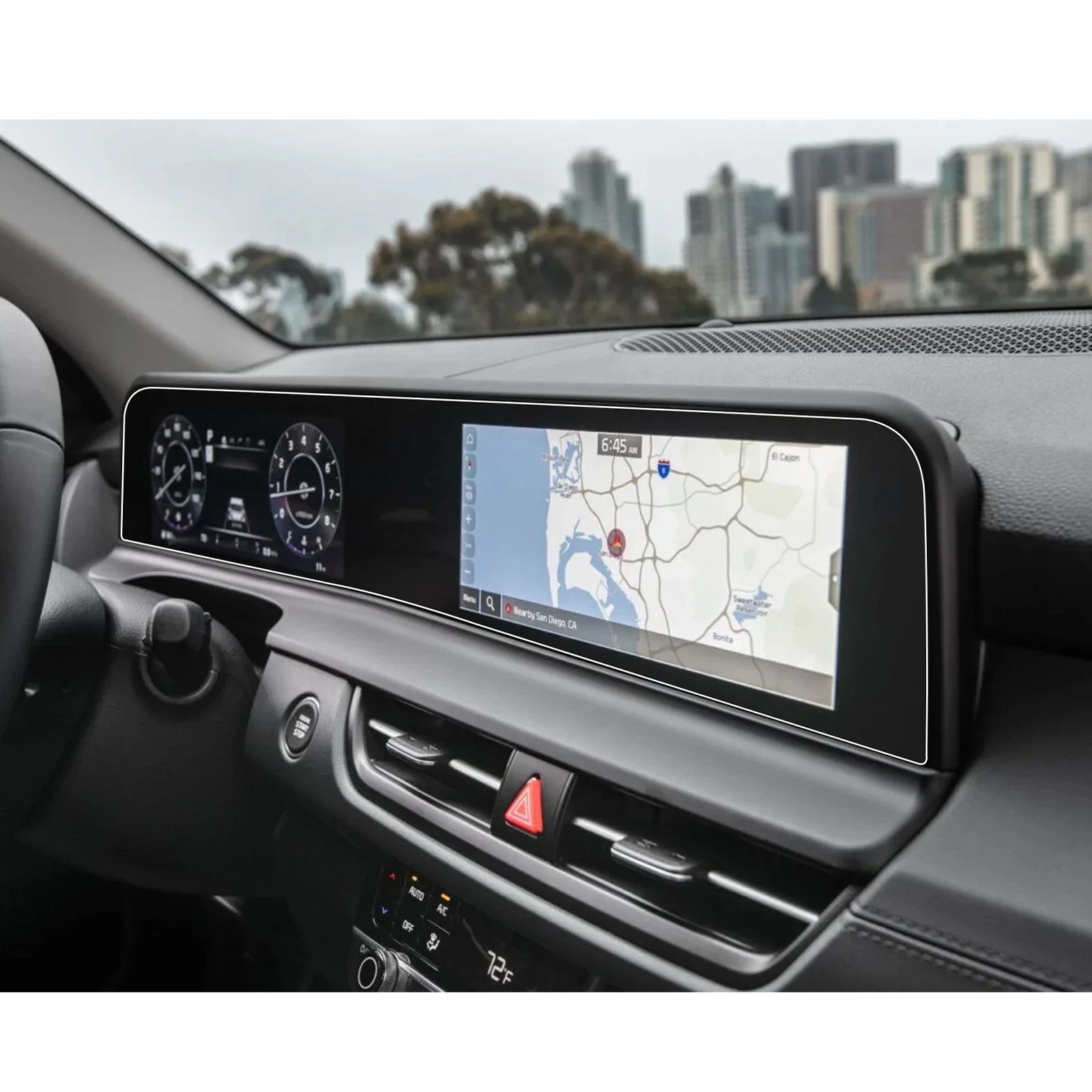 LFOTPPNanoScreenProtectorforKiaSeltos2023CarLCDInstrument