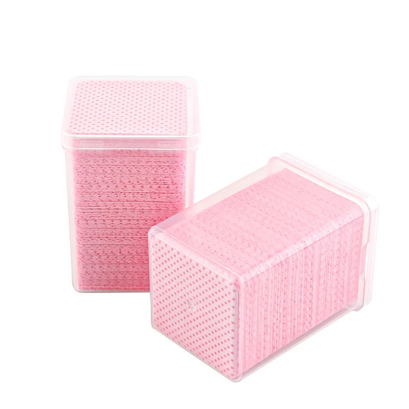 Disposable Makeup Cotton Wipes 200PCS Remover Nail Polish Glue Cleaning Paper Sheet Cosmetic Removal Pads Professional Supplies 6