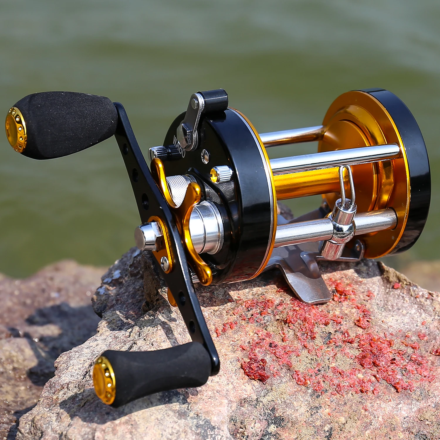 Sougayilang Drum Fishing Reel 5.2:1 Gear Ratio Metal Corrosion Resistant  Baitcasting Reels Pesca Saltwater Spinning Reel