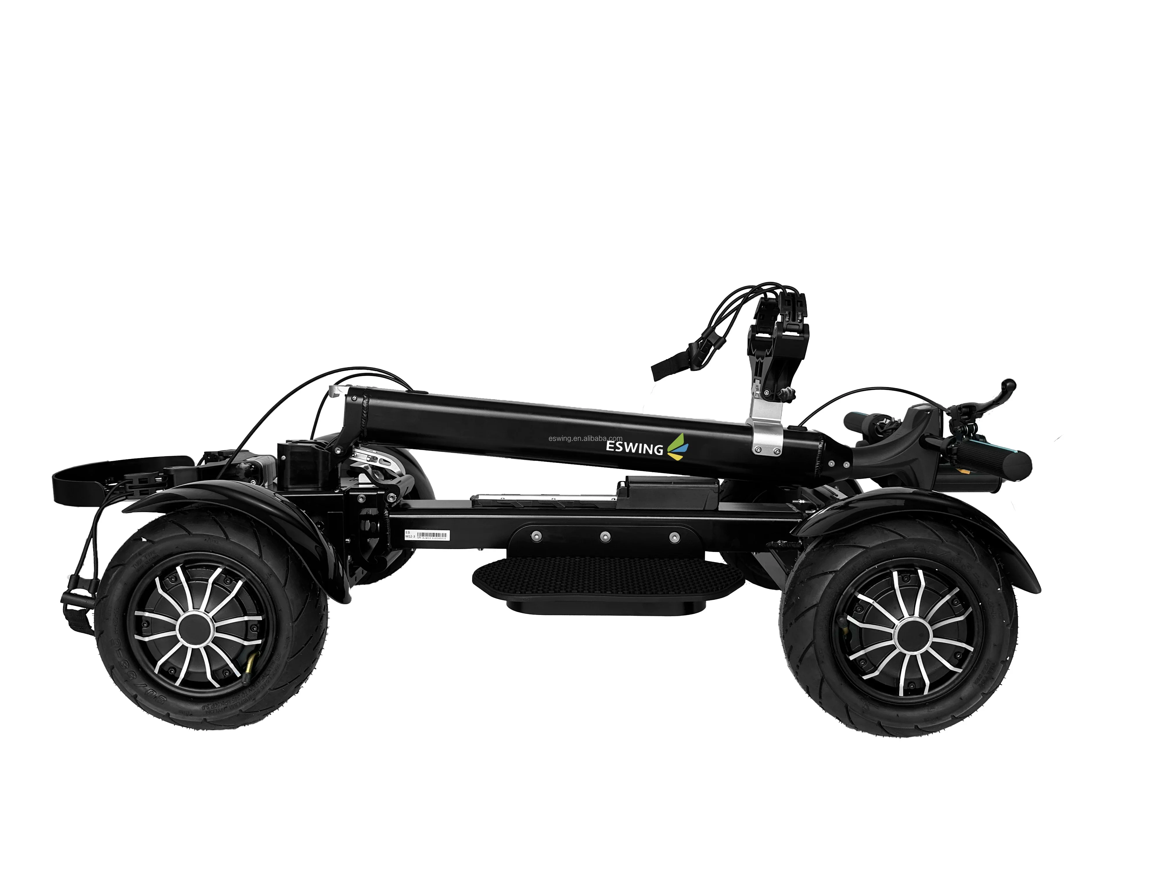 New Design Detachable Caddy 20 Ah Portable 2400w 4 Wheels Folding Electric Scooters Golf Cart