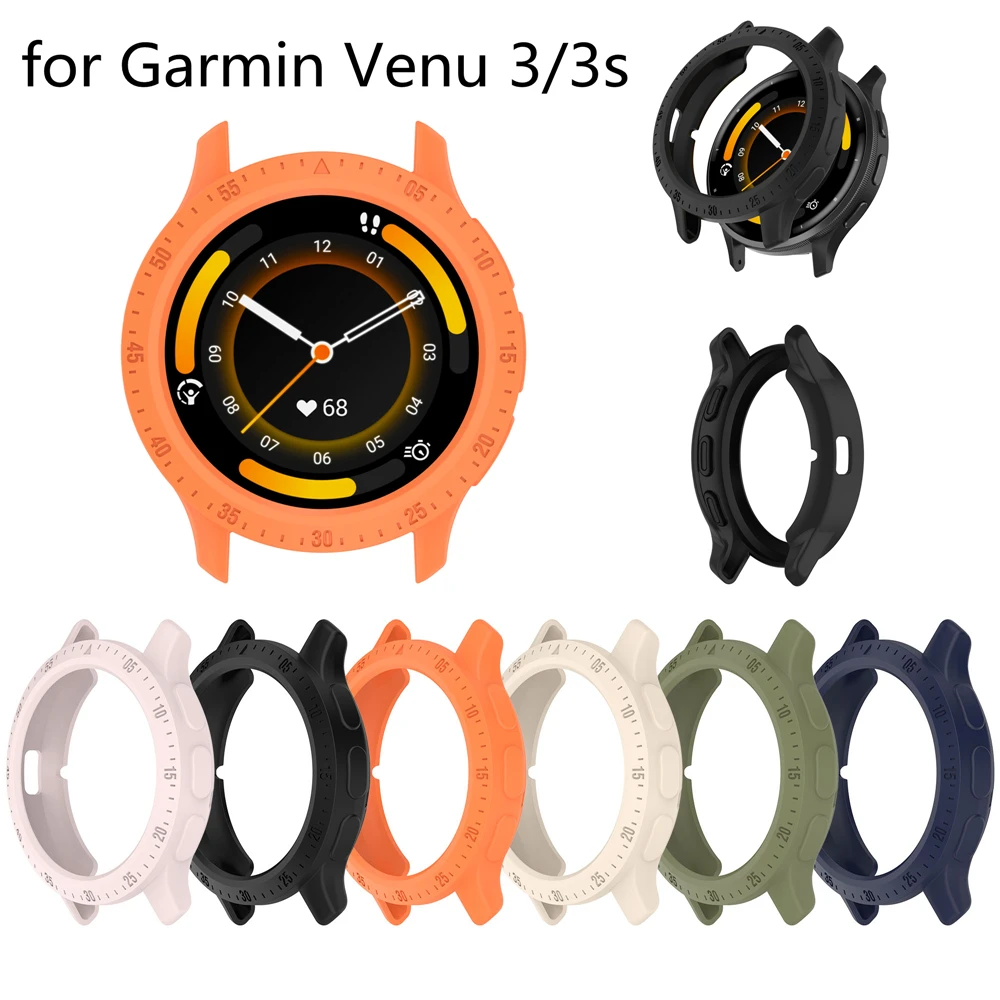 

Защитный чехол из ТПУ для Garmin CAME 3 / 3S защитный чехол умных часов, мягкий силиконовый бампер для Venu3 Venu3S, аксессуары для корпуса