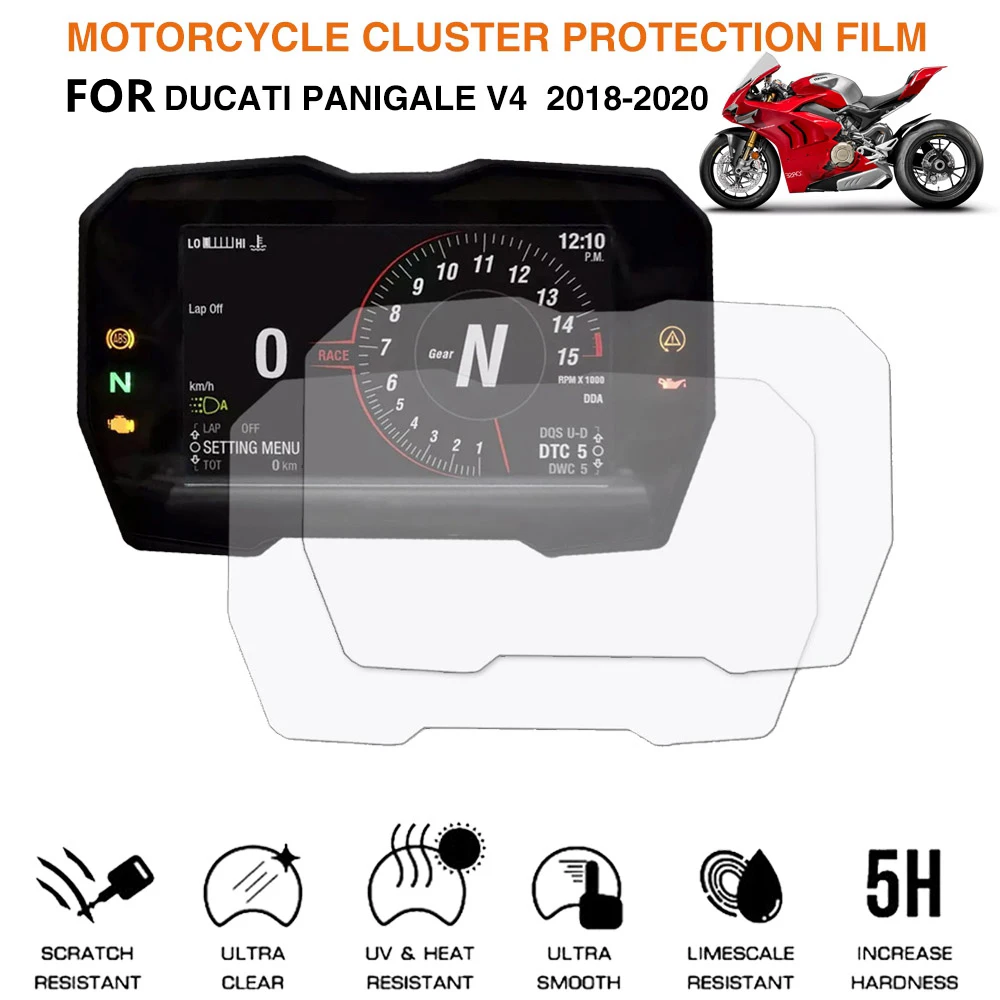 Motorcycle Screen Protector TPU For DUCATI PANIGALE V4 18 Streetfighter V4 20