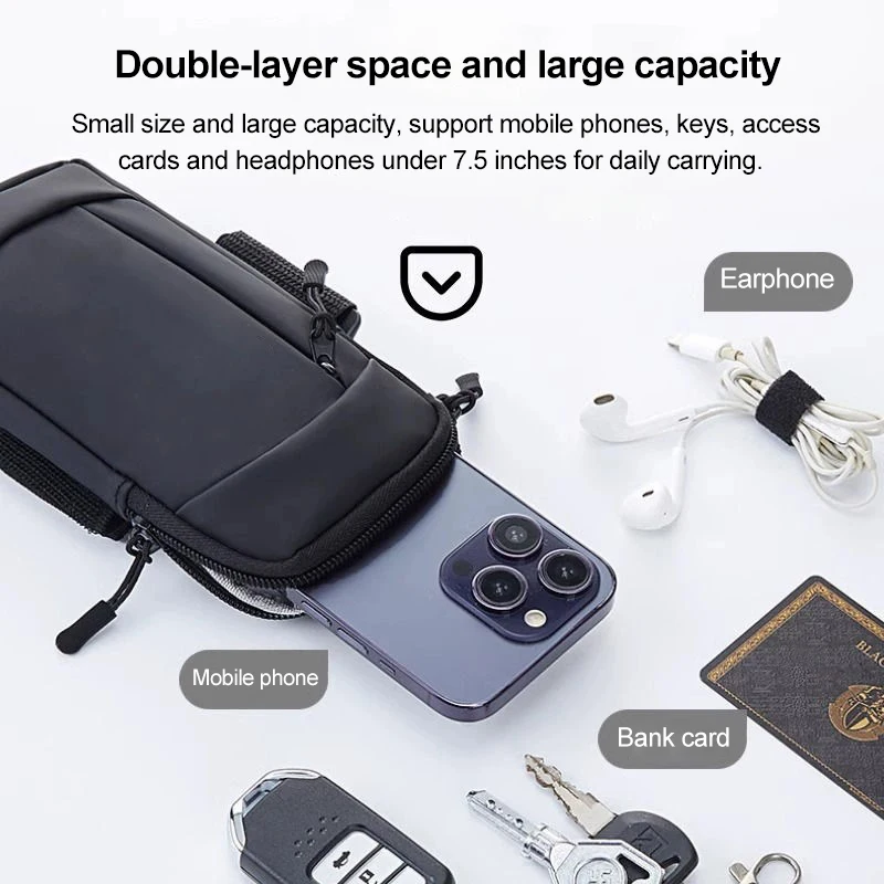 Running Armband Bag Phone Case Outdoor Cycling Universal Sports Armband Arm Pouch Phone Holder Mobile Waterproof Wrist Band 2