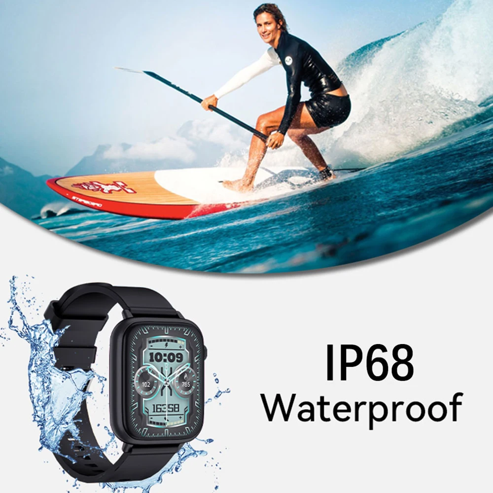 New Outdoor Men'S Smart Watch 1.85 Touch HD Screen 2024 New Women'S Waterproof Sports Watch Fitness Tracker Smart Watch Man