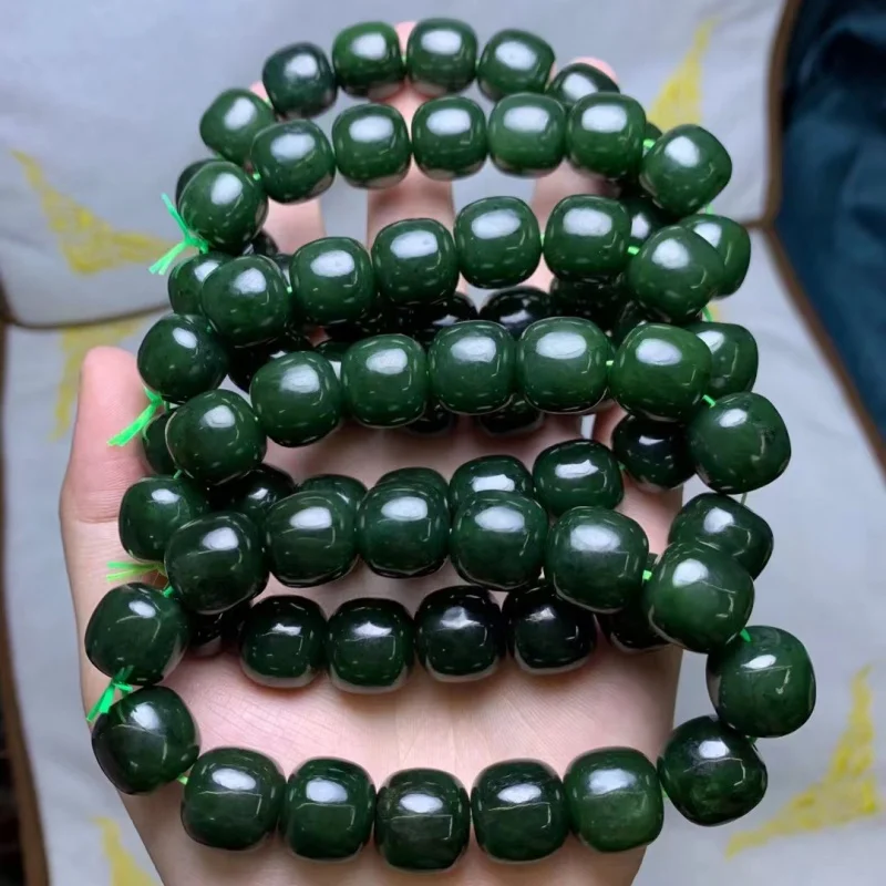 

Natural Russian Hetian Jade Men's and Women's Bracelets Elegant All-Match Single Ring Bracelet Factory Wholesale