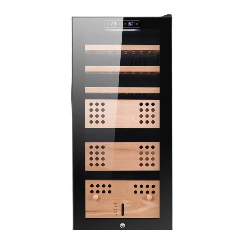 50L-450L Humidity Temperature Control Compressor Thermoelectric Electronic Humidor Wine Cigar Cooler For Cigar