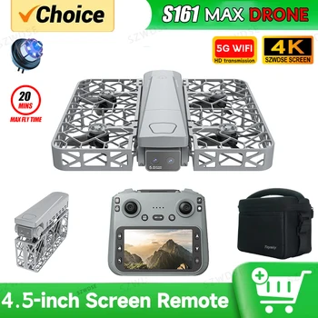 Nuovo Drone 2026 Mini S161 MAX con Doppia Fotocamera 4K HD Professionale, Schermo da 4,5 Pollici, Motore Brushless, Quadricottero UAV Giocattolo