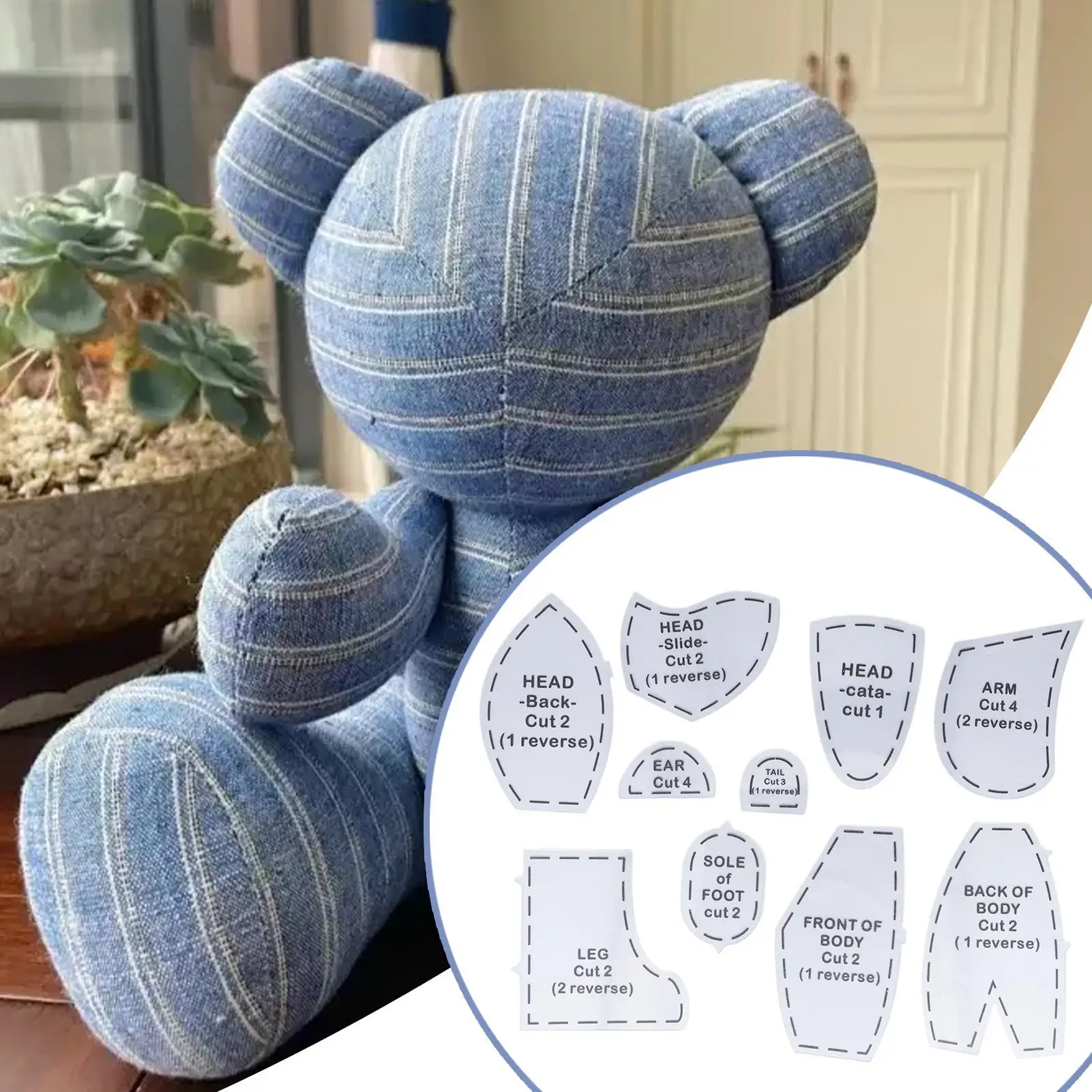 Memory Bear Sewing Templates 5