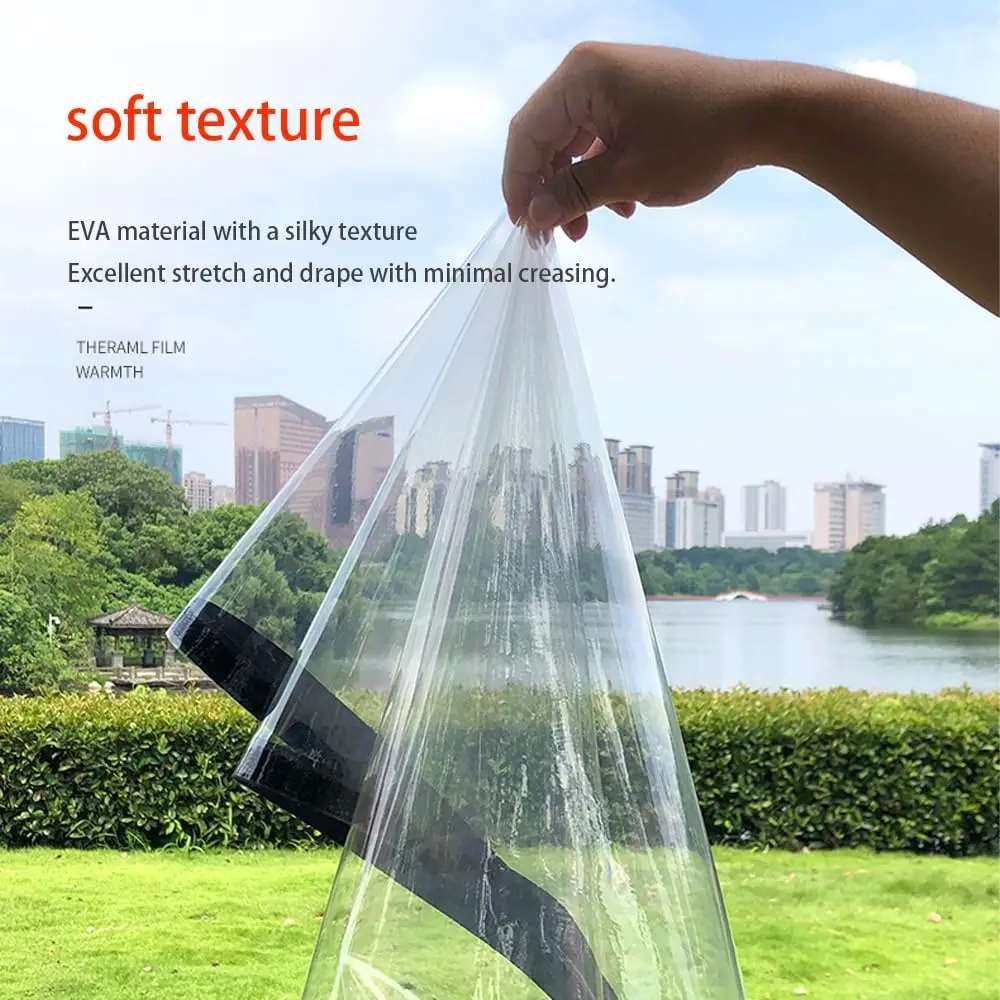 Clear Winter Window Thickened Plastic Windproof Warm Anti Cold Curtain Thermal Insulated for Bedroom