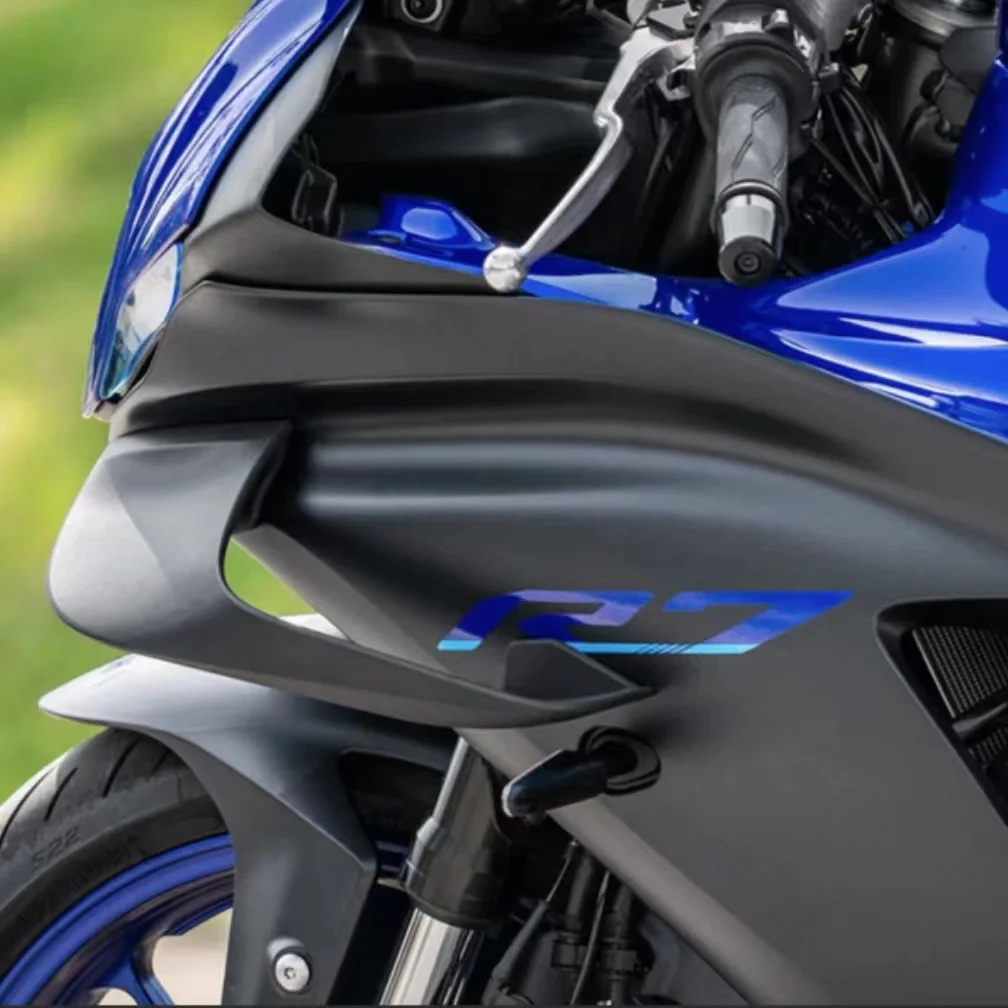 MTKRACING Deflector For YAMAHA YZF-R7 Motorcycle Front Side Spoiler Winglet Aerodynamic Wing ABS Black Spoilers Kit R7