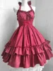 Summer Classical Elegant Suspender Dress Lolita Solid Kawaii Lolita Retro Soft Girl Tea Party JSK Suspender Dress 4