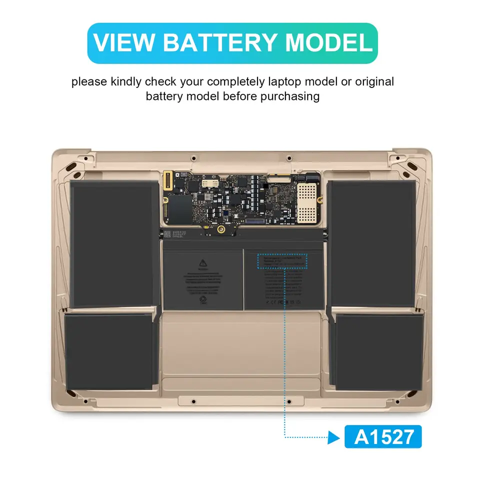 Batteria per Laptop A1527 A1705 per Apple Macbook Pro 12 A1534 Anni 2015 2016 2017 MF855 MJY32CH/A MK4M2 EMC2746 EMC2991 A1527 A1705