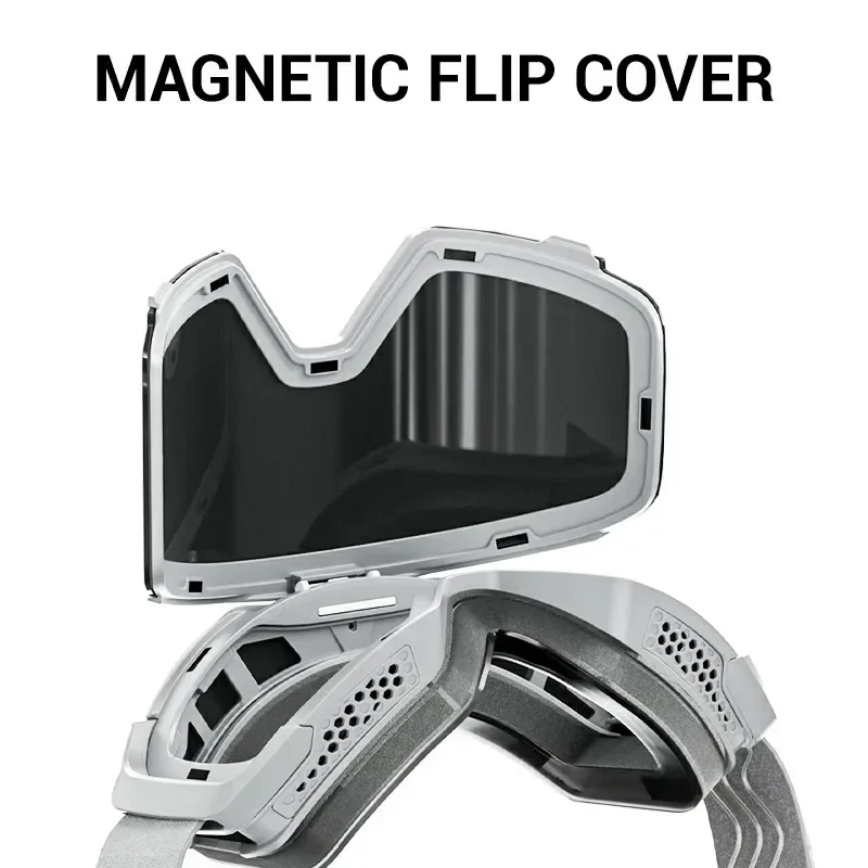 Kapvoe Flip Ski Goggles for Men Snow Goggles Women Anti-Fog Snowboarding Snow Skiing Mask UV400 Snowmobile Glasses Motorcycle