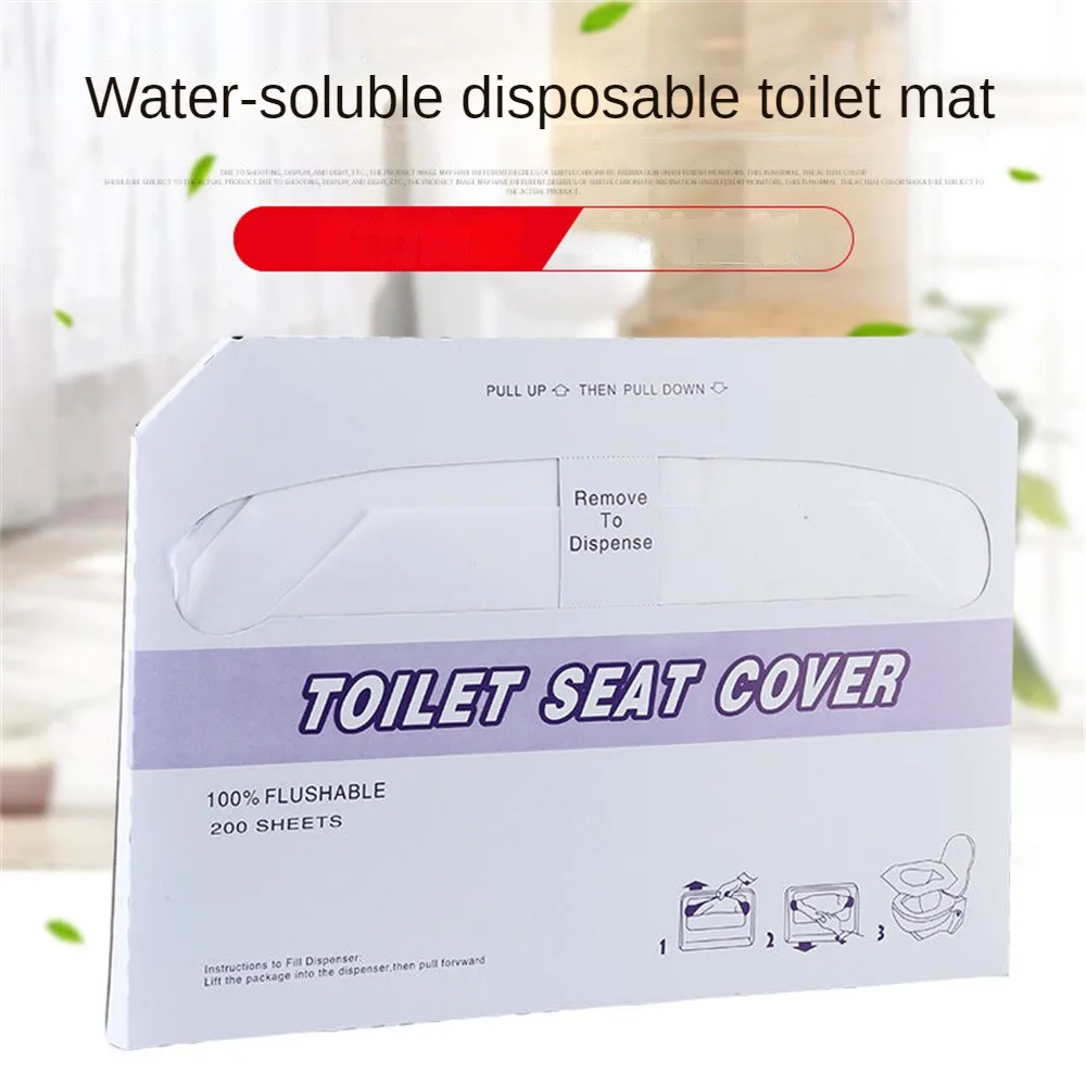 Toilet Seat Cover 100 Waterproof Toilet Paper Pad Soluble Water High-quality Toilet Cover Disposable Mat Portable