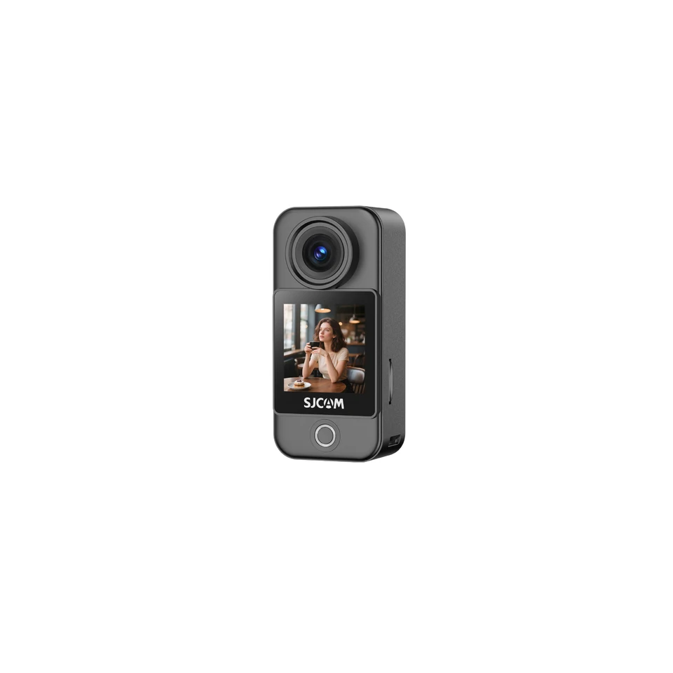 SJCAM C400 핸드헬드 액션 카메라 액세서리 분리형 회전 스크린 4K HD 비디오 CMOS 이미지 센서 MicroSD 미디어 지원