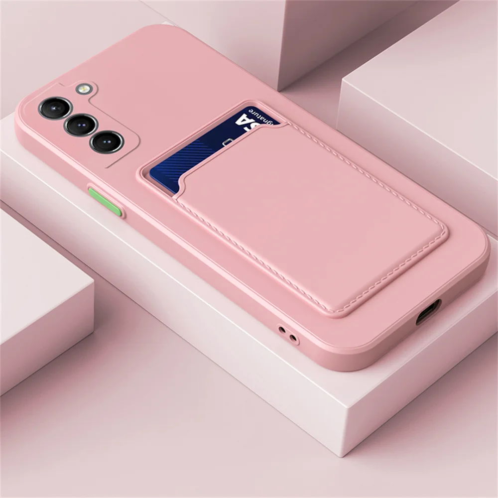 TPU Soft Silicone Card Slot Wallet Phone Case
