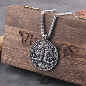 ⚜️ Eye of Horus & Ankh Pendant – Ancient Egyptian God Amulet Necklace with Wooden Box 1