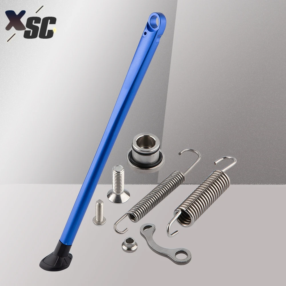 Motorcycle Parking Side Stand Kickstand with Spring Kit for Husqvarna Husaberg TE TX FE FX FS 125 150 150I 250 250I 300 300I 350