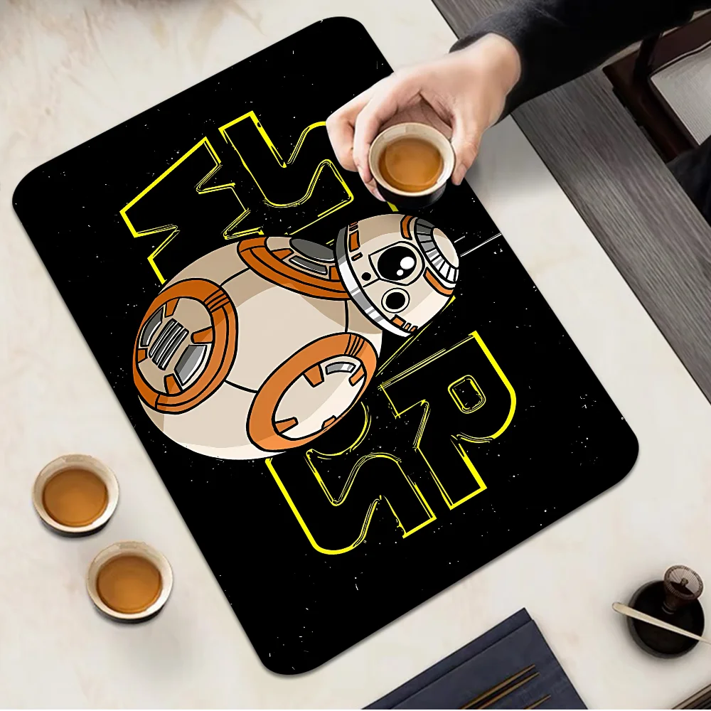 Hot Movie S-Star W-Wars New Super Absorbent Coffee Dish Kitchen Absorbent Draining Mat Drying Mat Quick Dry Bathroom Placemat 2