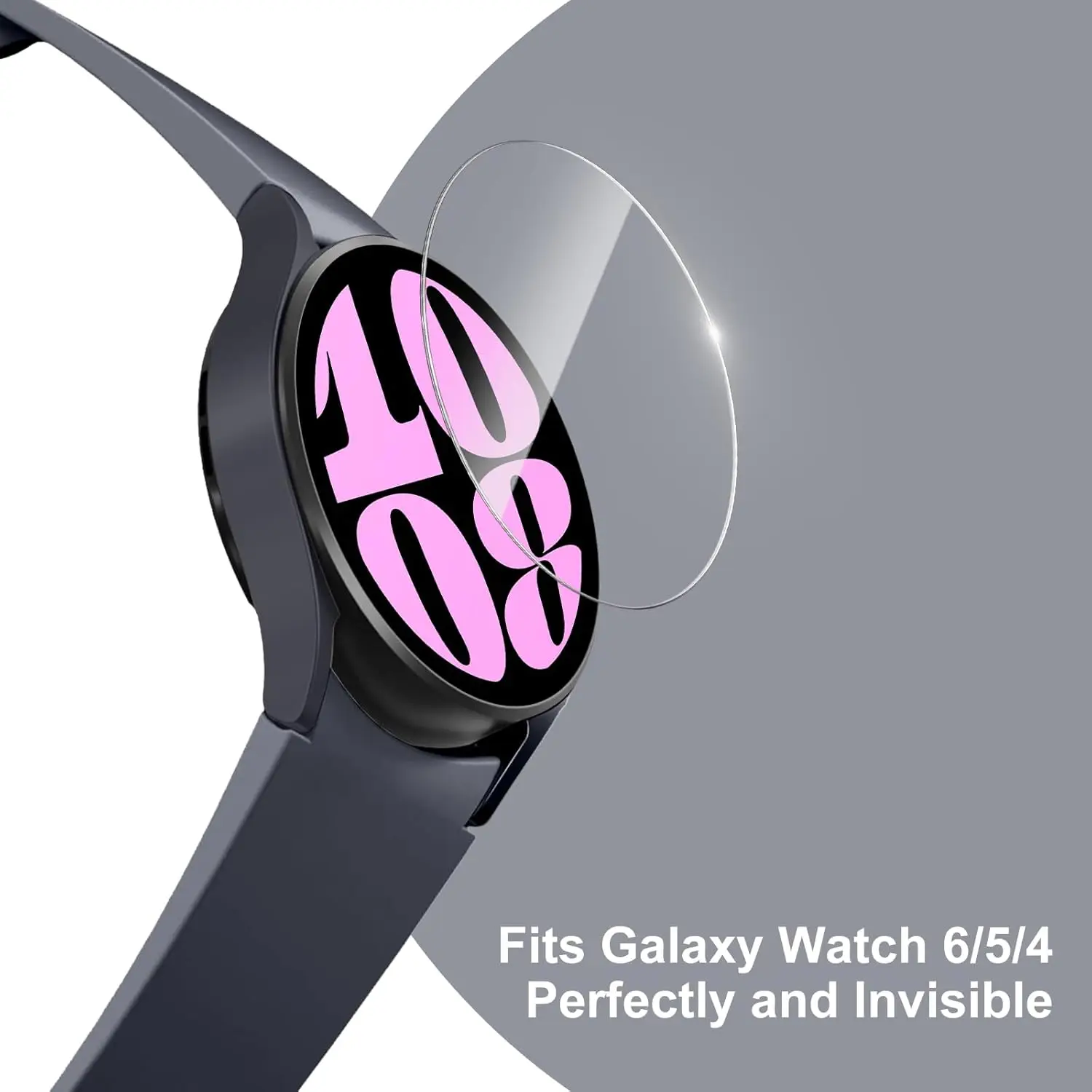4 Pack Watch 7 / Watch 6/5/4 Screen Protector 40mm, Waterproof Tempered Glass Screen Protector Cover Compatible with 7