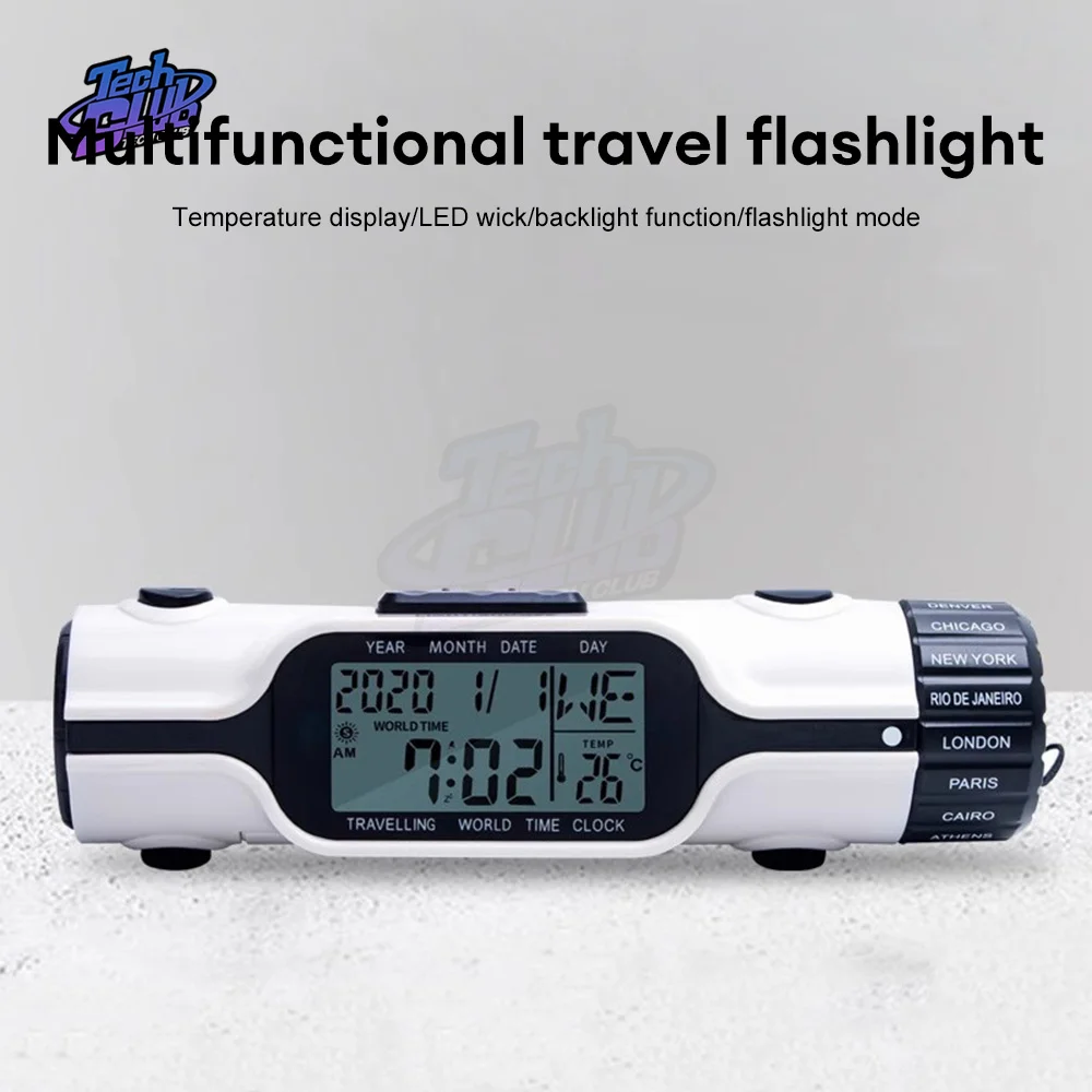 Backlight Clock Digital Alarm Flashlight Snooze Display Time Electronic Temperature Clock Home  Supply 5