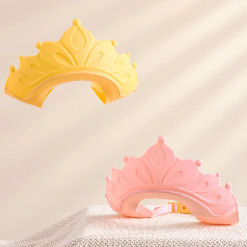 Adjustable Crown Baby Shower Hat Wash Hair Shield Shampoo Cap for Baby Bath Ear Protection Safe