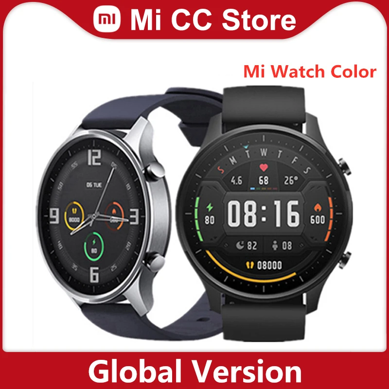 Original Xiaomi Mi Watch Color 1.39'' Amoled Gps Fitness Tracker 5atm  Waterproof Sport Heart Rate Monitor Mi Smart Watch - Smart Watches -  AliExpress