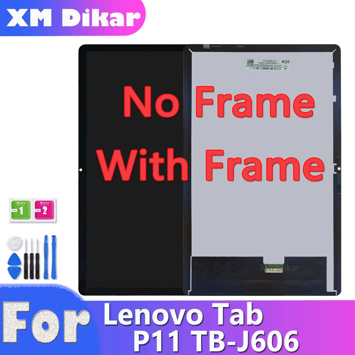 레노버 탭 P11 / P11 플러스 J606 TB-J606F TB-J606L/N J616 J607 LCD 디스플레이 터치 스크린 ...