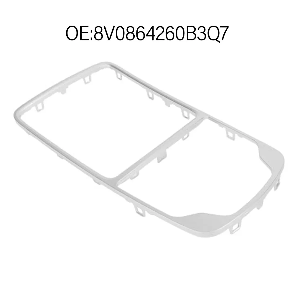 Part Number 8V0864260B3Q7 Chrome Gear Shift Knob Frame Trim Front Console Panel For A3 14-20 Replacement Car Accessories
