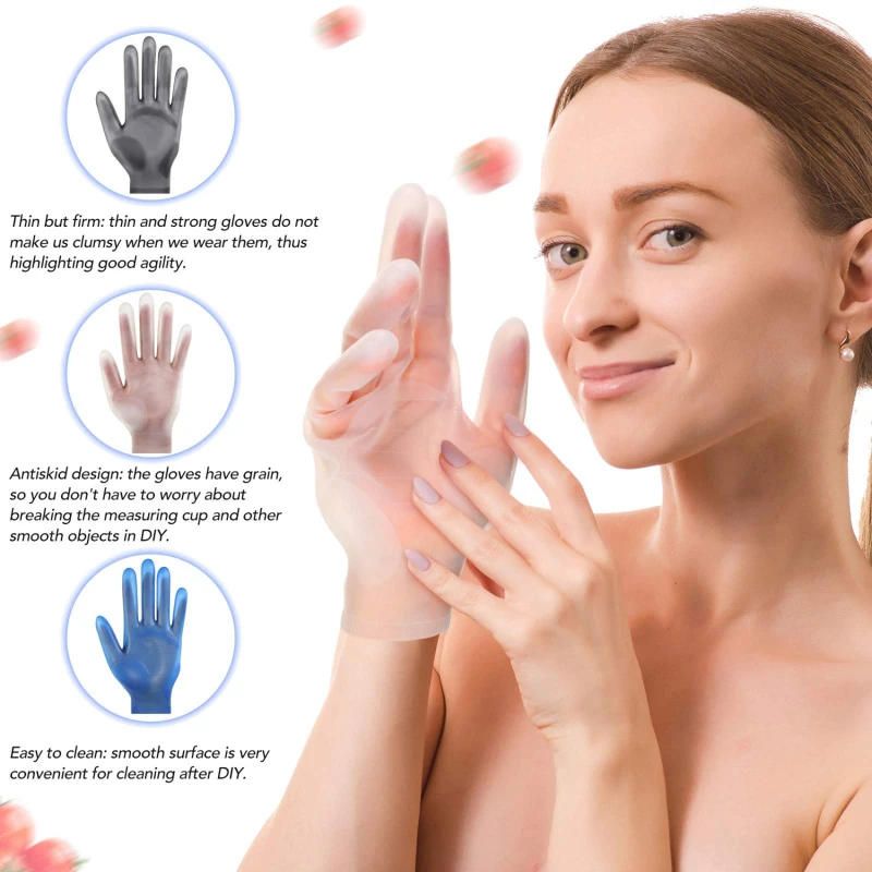 Dishwashing Gloves Cleaning Gloves Protective Gloves 1Pair Reusable Food Grade Silicone Gloves Household Cleaning Restaurant Kitchen High Temperature Resistance