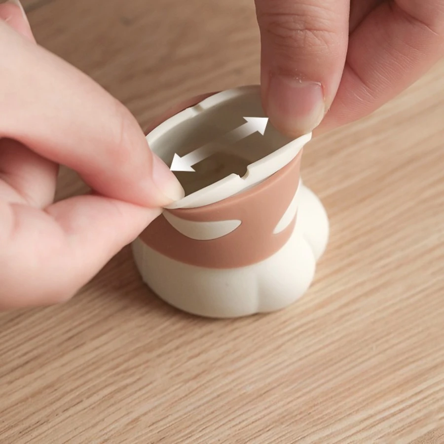 고양이 발 모양의 실리콘 의자 다리 패드 가구 다리 소음 감소를위한 미끄럼 방지 소음 감소 바닥 보호 커버