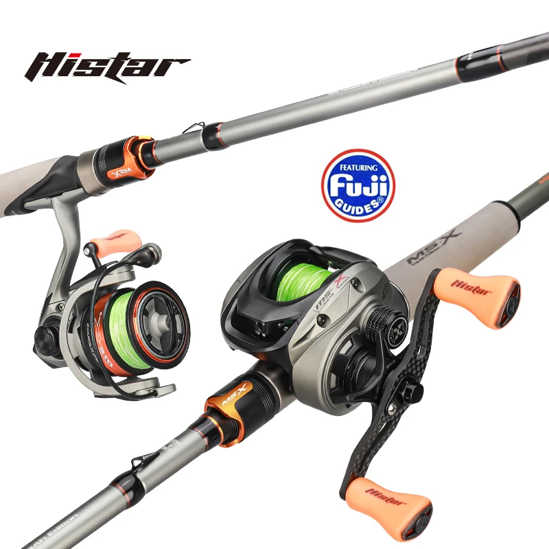 

Histar MS-X FUJI Version 1.68-2.4m Fast Action Long Casting O Ring Crossline Carbon Tape UL-MH Hardness Fishing Rod & Reel Combo