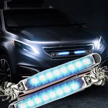 

Car Wind Powered DayTime Running Light Auxiliary Lighting Headlight Rotation Fan Power Automobile Lamp Automobile Lamp 8 LED DRL