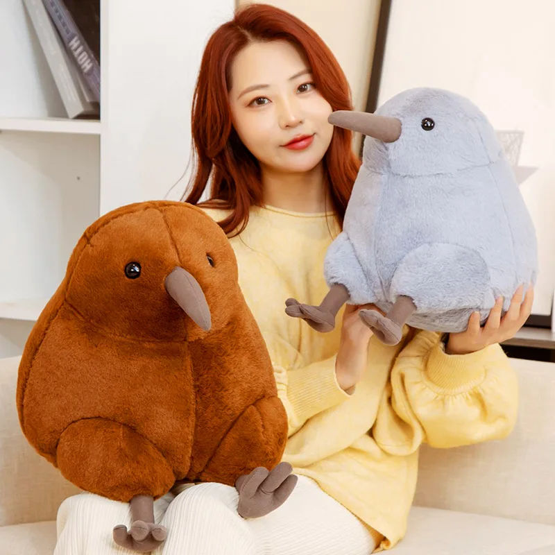 

30cm Gray Kiwi Bird Filled Animal Plush Toy Home Decoration Soft Cartoon Doll stuffed Toy For Boy And Girl Birthday Party Gift