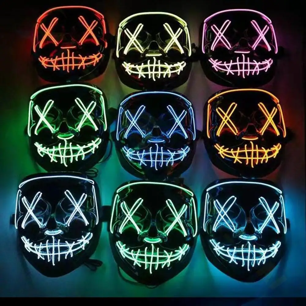 Halloween Neon Led Party Masks