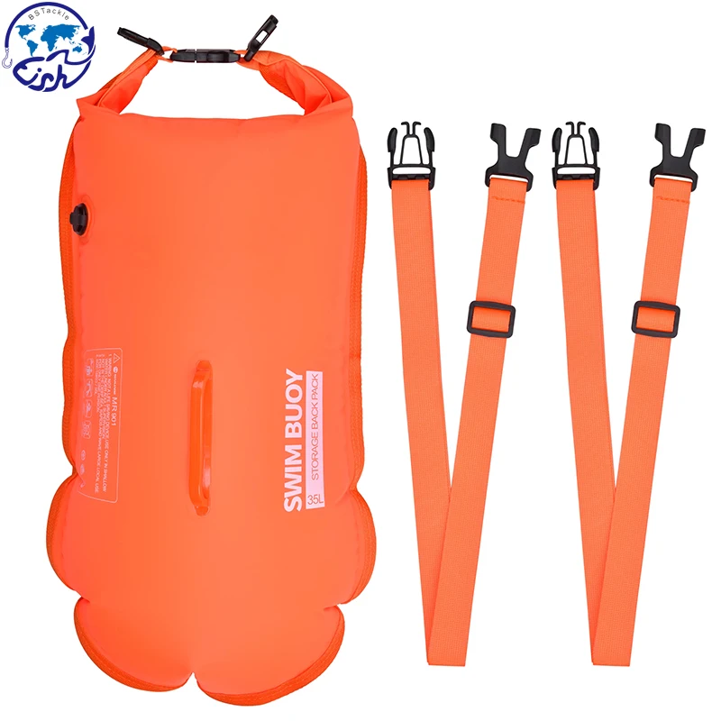 

Swim Dry Bag For Water Swimmers And Triathletes Safe Training Visible Float Bag 35L Double Strap Waterproof Bag