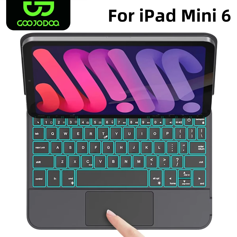 iPad Mini 6 Keyboard Case Floating Cantilever Stand Multi-Touch Trackpad iPad Mini 6 6th Generation