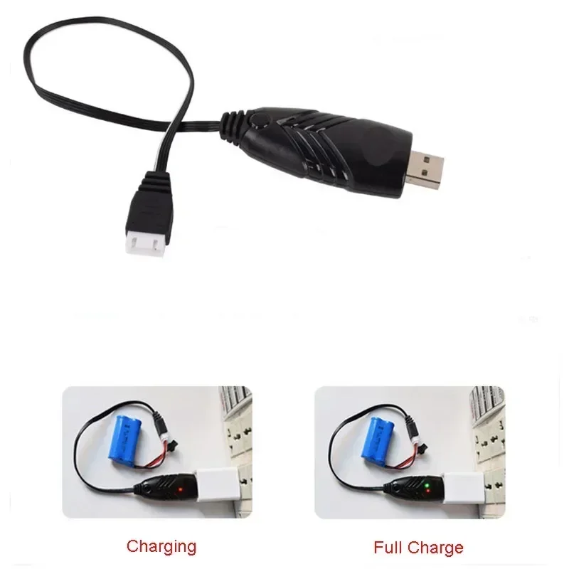 11.1V 1500mAh XH-4P 리튬이온 리포 배터리 3S 밸런스 USB 케이블 충전기 (전동 RC카 물총 장난감 XH4P 충전기용)