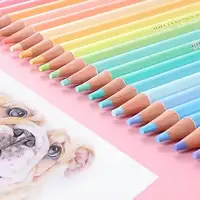 Brutfuner 12/24Colors Set Makaron Color Pencils Sketching Wood Colored Pencils Painting For Student Artist Drawing Art Supplies 1