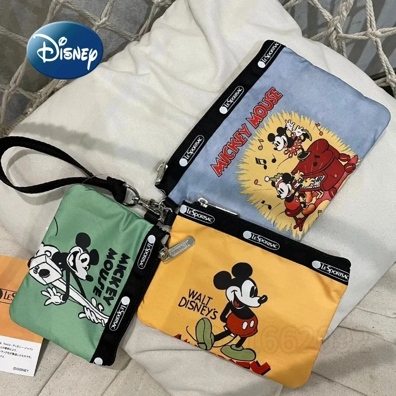 

Disney Mickey Fashion Ladies Coin Purse Canvas Large-capacity Combination Type High-quality Storage Bag Card Case Ladies Wallet