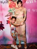 Hugcitar Mesh Floral Print Long Sleeve Sexy See Through Slim Maxi Dress Summer Women Fashion Y2K Beach Vacation Rave Outfit 5