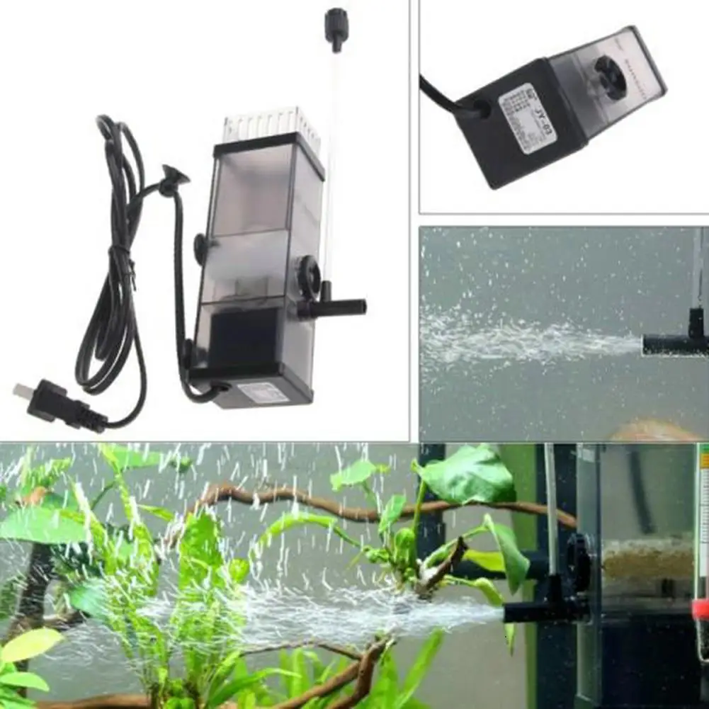 Aquarium Oil Film Remover Fish Tank Filter Surface Skimmer Remove Protein Water Air Oxygen Adjustable Water Pump Cotton